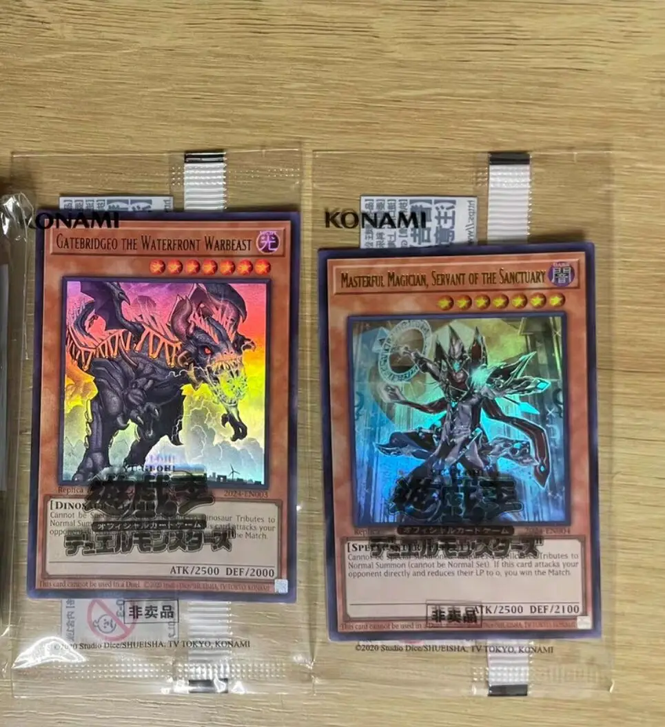 2Pcs Yugioh KONAMI Duel Monsters 2024-EN004 EN003 Masterful Magician Gatebridgeo the Waterfront Warbeast English Sealed Cards