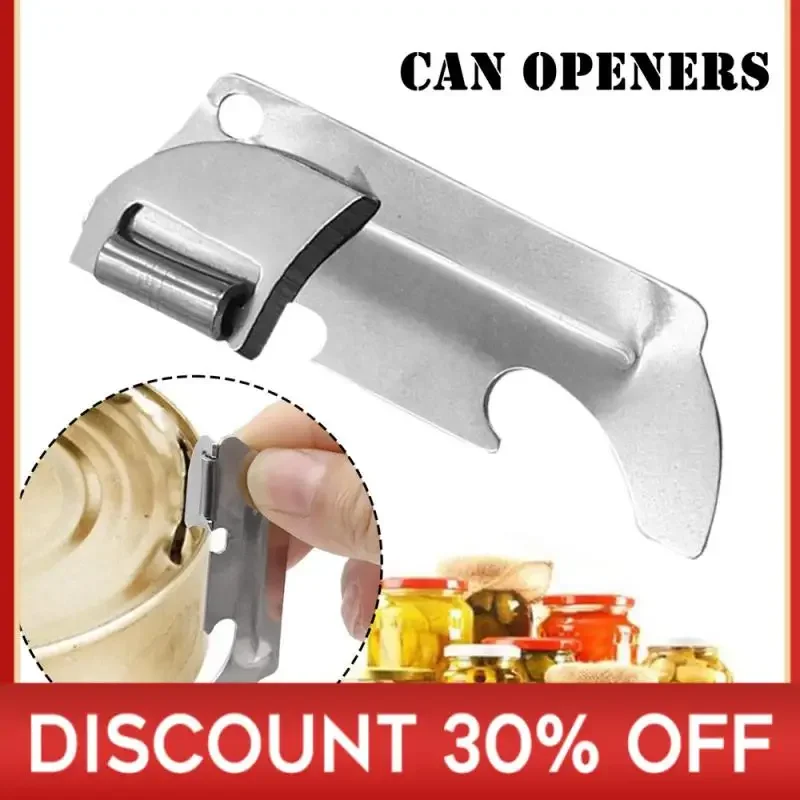 

1~3PCS Can Openers Stainless Steel Professional Handheld Manual Bottle Openers Portable Mini Multi-function Jar Opener Tools