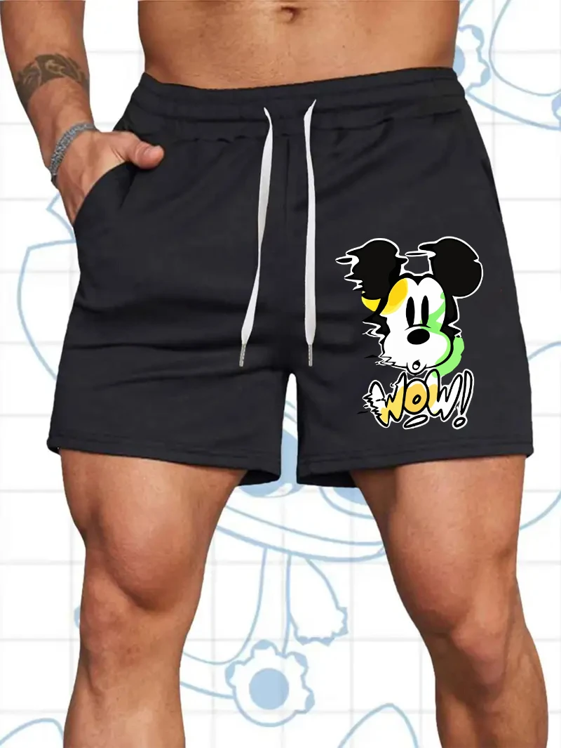 I pantaloncini stampati di Topolino sono adatti per pantaloncini estivi, sport, viaggi in spiaggia e taglie forti da uomo e da donna