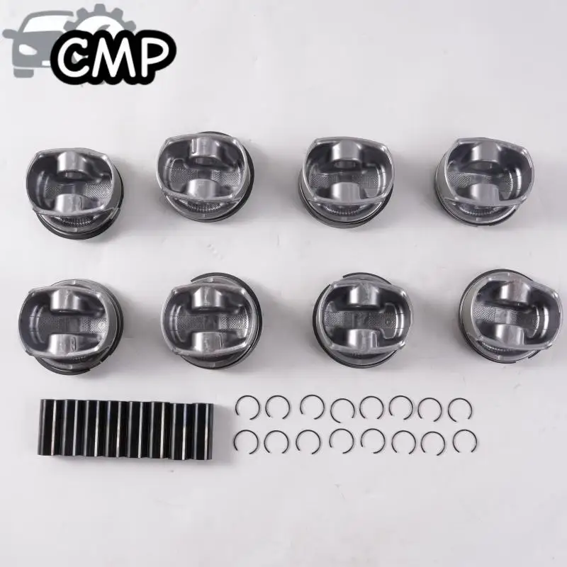 

8pcs/set Car Pistons & Rings Kit 94810304824 Fits For Porsche Cayenne Panamera S GTS 957 970 4.8L V8 Engine Repair Replace Parts