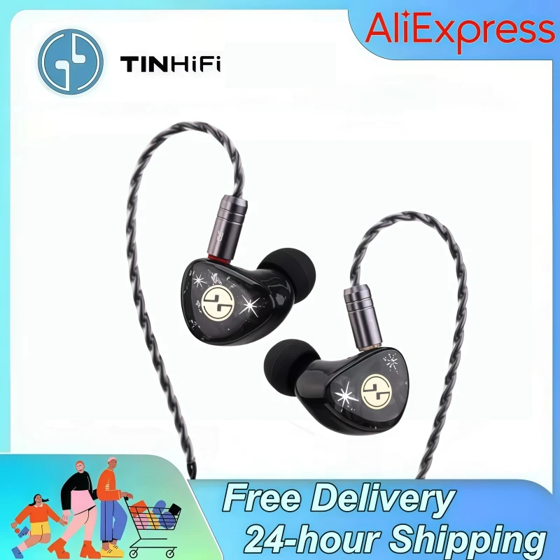 

TINHIFI c3 MKII Полноразмерные диафрагменные мониторы LCP 10 мм Наушники-вкладыши IEMs HiFi с серебряными кабелями с медным покрытием высокой чистоты