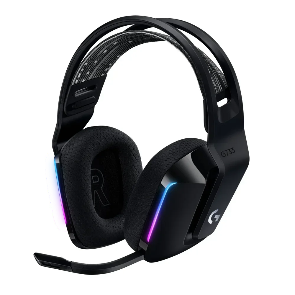 مطلية بالذهب OFC استبدال Aux 3.5 مللي متر لعبة ميكروفون بوم رغوة ل لوجيتك G733 G-733 G 733 سماعات رأس للألعاب سماعات