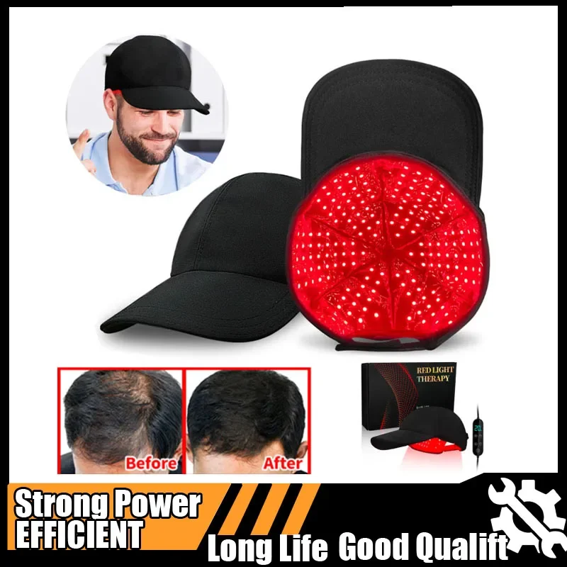 

Устройство для терапии красным светом, шляпа, инфракрасный светодиодный шлем для лечения волос, шапочка для роста волос, предотвращающая выпадение головы, релаксация, облегчение кожи головы