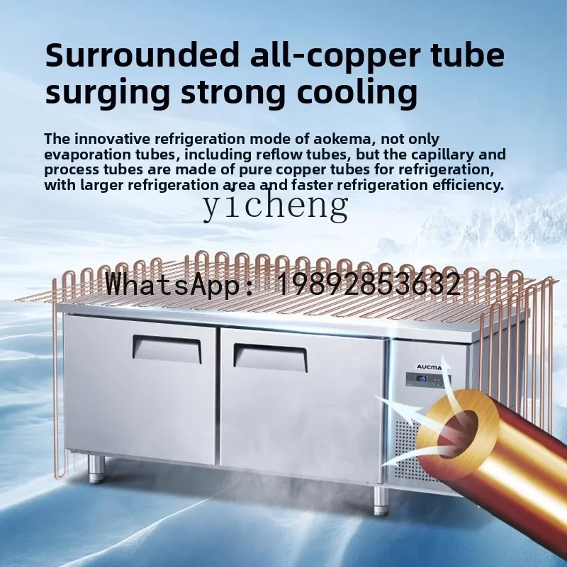 BX3  Level 2 Energy Efficiency All-Copper Tube Refrigeration Workbench Freezer Cold Storage Operation Table Refrigerator