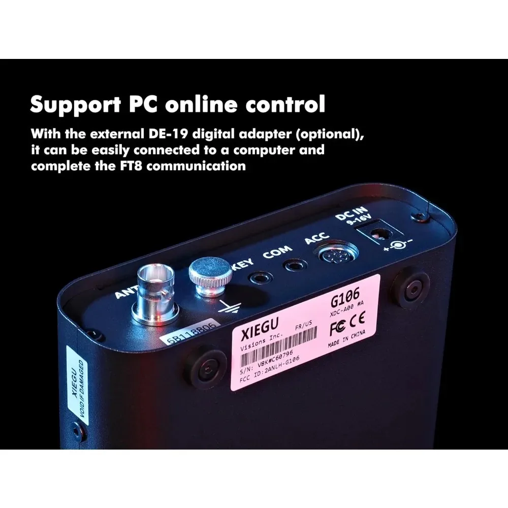 Furniture. Ricetrasmettitore HF G106 nero SDR SSB/CW/AM/WFM Supporto FT8 - Autentico.