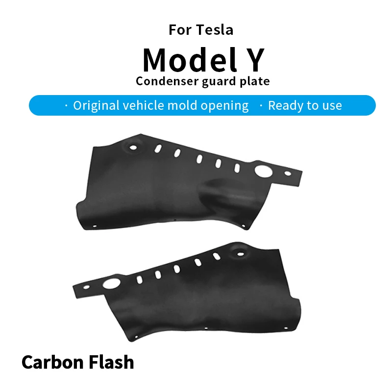 For Tesla Model Y – Condenser Protection Plate, Underbody Radiator Shield, Guards Against Stones & Collisions