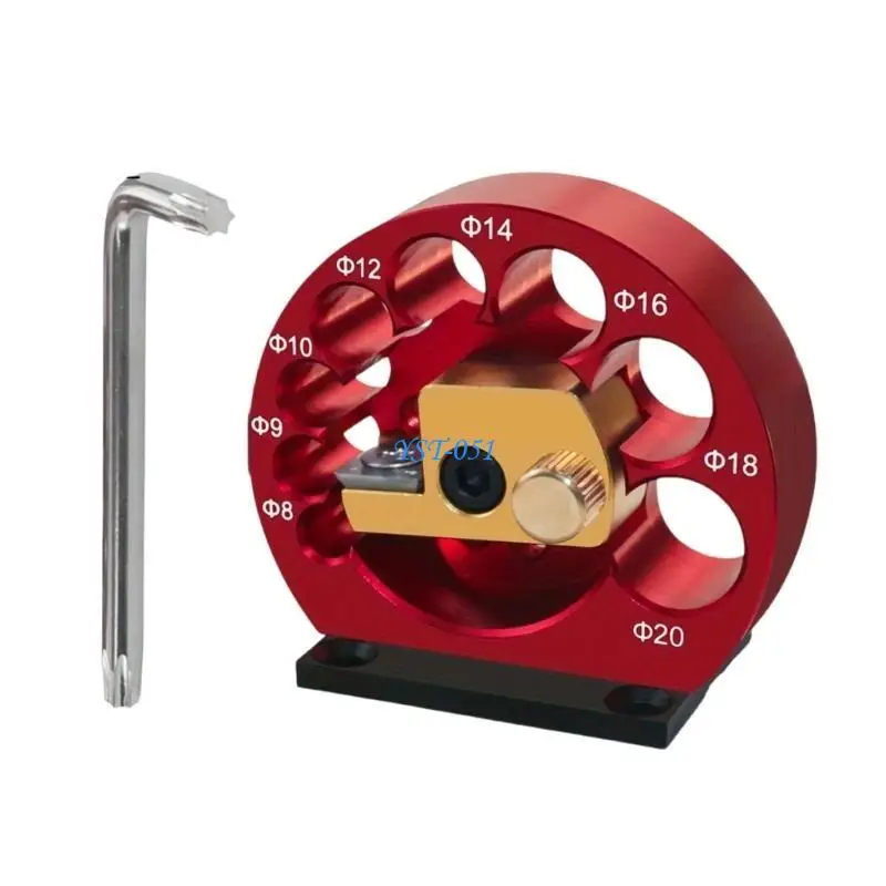 

E15A Dowel Maker Jig Kits Adjustable Drill Milling Dowel Round Rod Auxiliary Tool