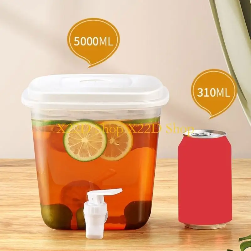 X22D Spill Proof Water Bottle Drink Dispenser For Homemade Lemonades And Iced Coffee