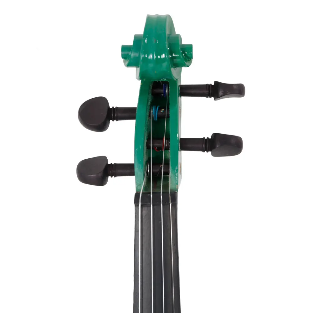 New Green Color 4/4 Acoustic Violin Case With Bow Rosin