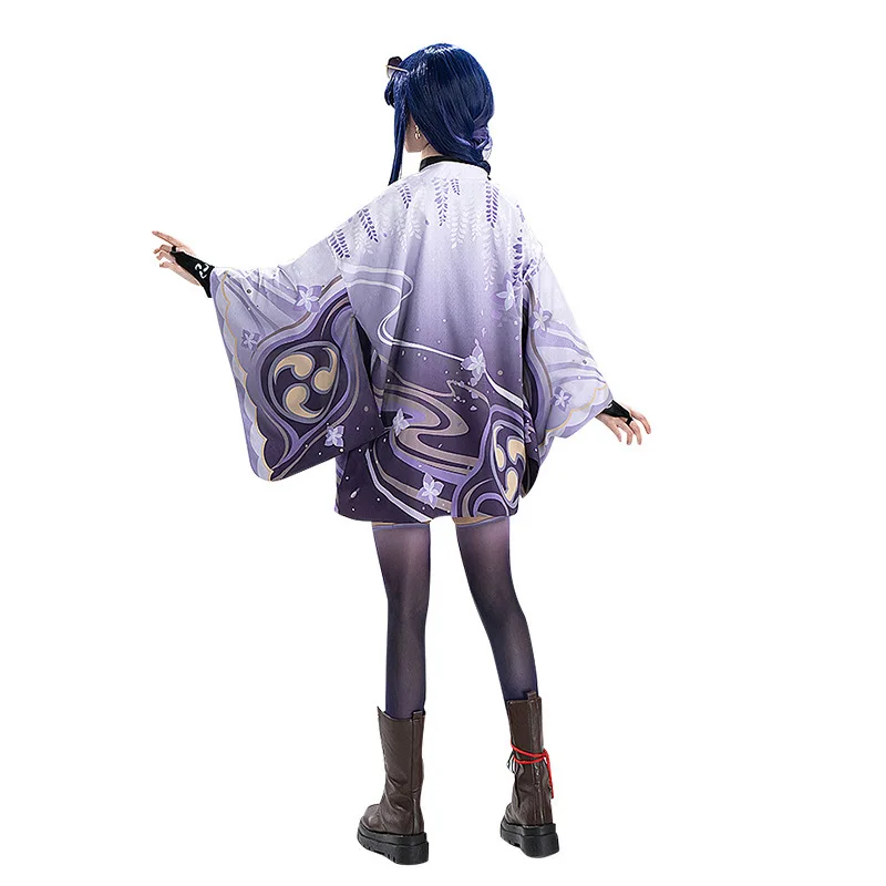 Halloween Genshin Impact Raiden Shogun Cosplay Costume, Baal Game Cosplay Anime Costume Women's Dress Set
