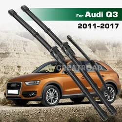 GREATROAD Wiper LHD&RHD Front & Rear Wiper Blades Set For Audi Q3 2011 - 2017 Windshield Windscreen Window Brushes