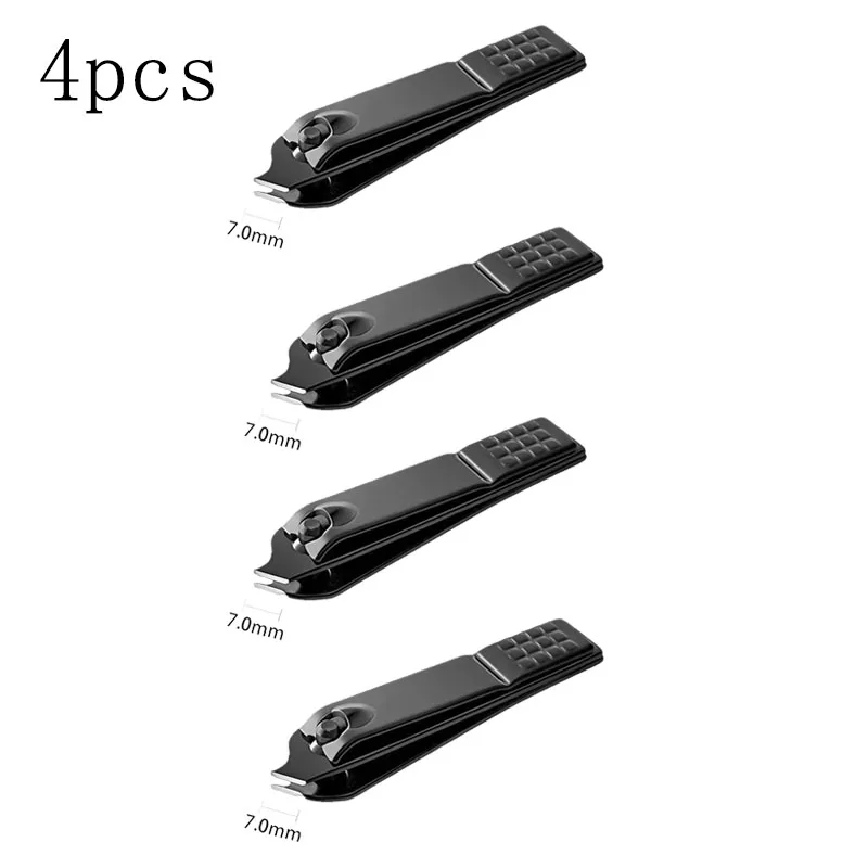 1/3/5 Stuks Zwarte Nagelknipper Roestvrij Staal Nagelsnijder Dikke Schaar Tang Teennagel Vingernagel Professionele Manicure trimmer