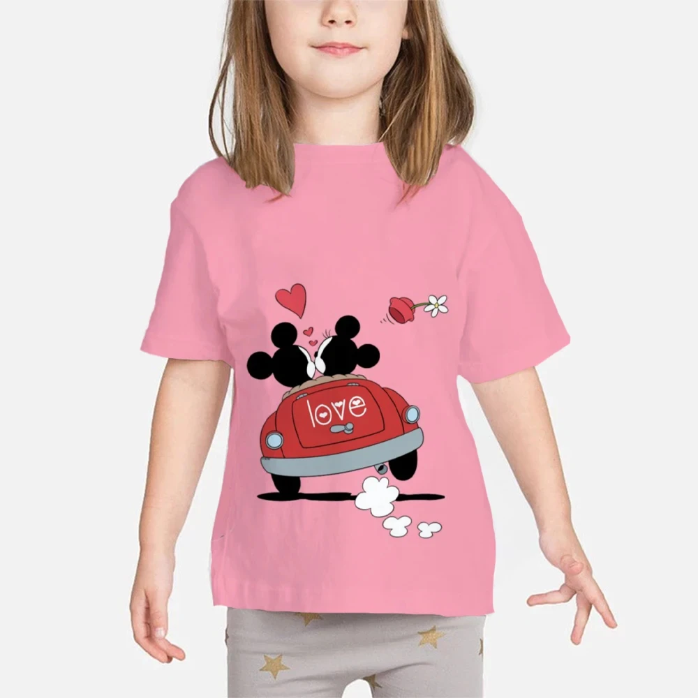 

Summer Children Mickey Mouse Pattern 3D Printing T-Shirt Boys Girls Casual Sports T Shirt 4-14Y Teen Kids Kawaii Clothing Top