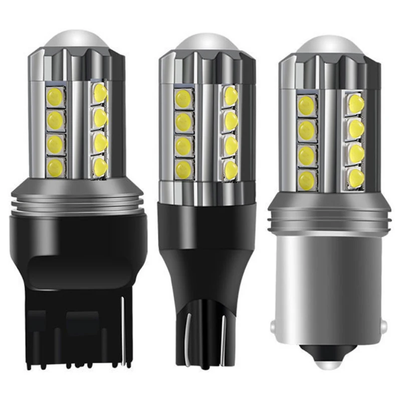 

10 шт. автомобильный светодиод 1156 BA15S P21W 1157 BAY15D T15 W16W авто DRL указатель поворота резервная лампа стоп-сигналы 3030 23SMD DC12V