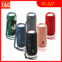 TG227 Portable Upright Wireless Compatible Speaker Music Player Support TF FM Radio Music Party Waterpro With Lights Outdoor
