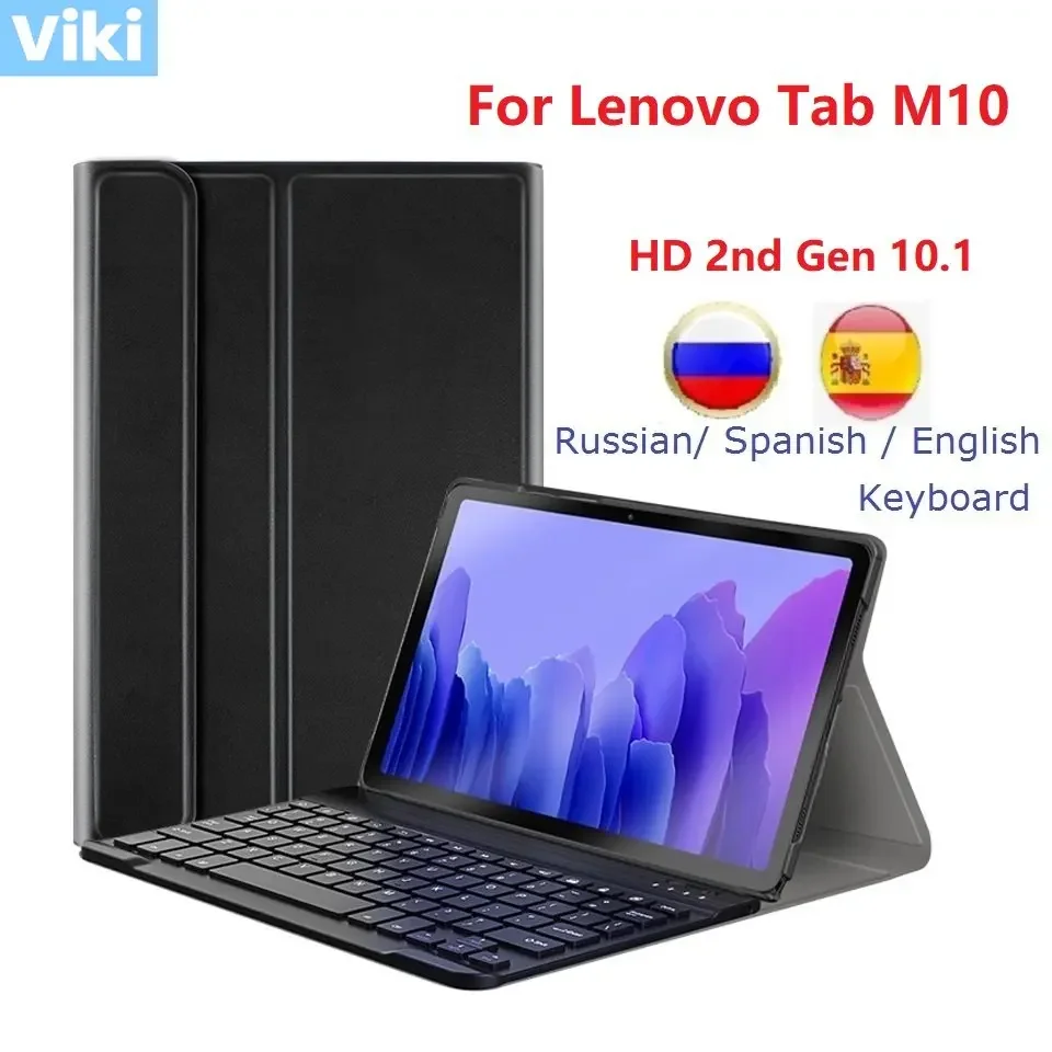 For Lenovo Tab M10 HD 2nd Gen 10.1'' Case With Keyboard TB-X306X TB-X306F X306 Pu Leather For lenovo Tab M10 Keyboard Case