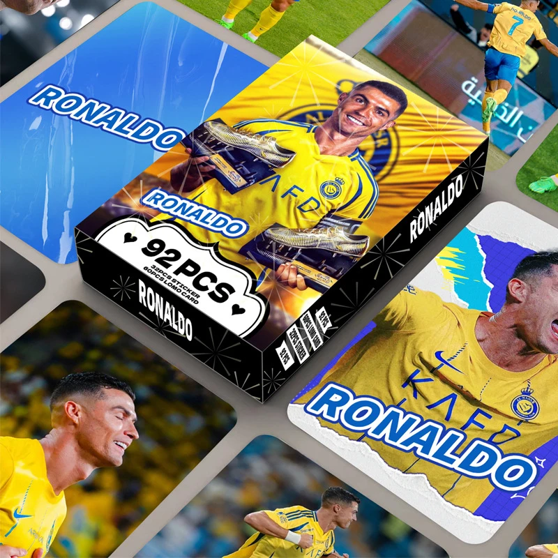 

92ZhangLOMOCard CLuohong high-definition photo card Football Star Card Laser box collection cards Greeting Card