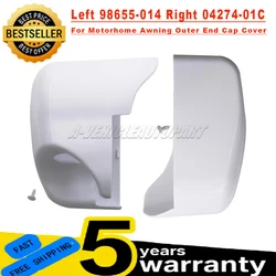 For Fiamma F45i Left 98655-014 Or Right 04274-01C Motorhome Awning Outer End Cap Cover Polar White