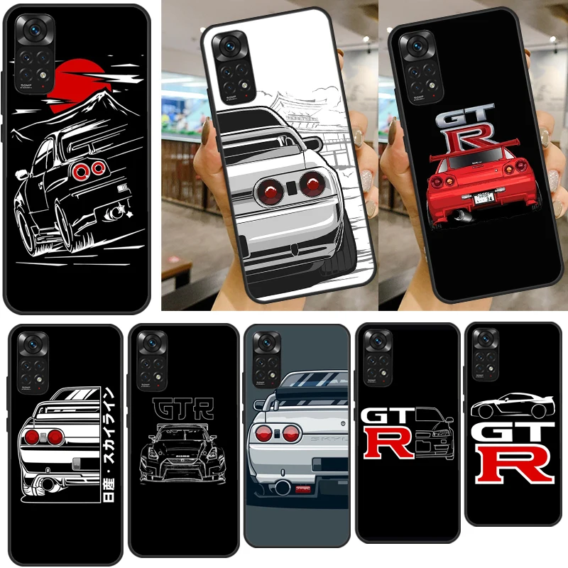 Skyline GTR R32 Case For Xiaomi Redmi Note 11 10 9 8 7 Pro 10S 9S 8T Redmi 10 9A 9C 9T Soft Cover