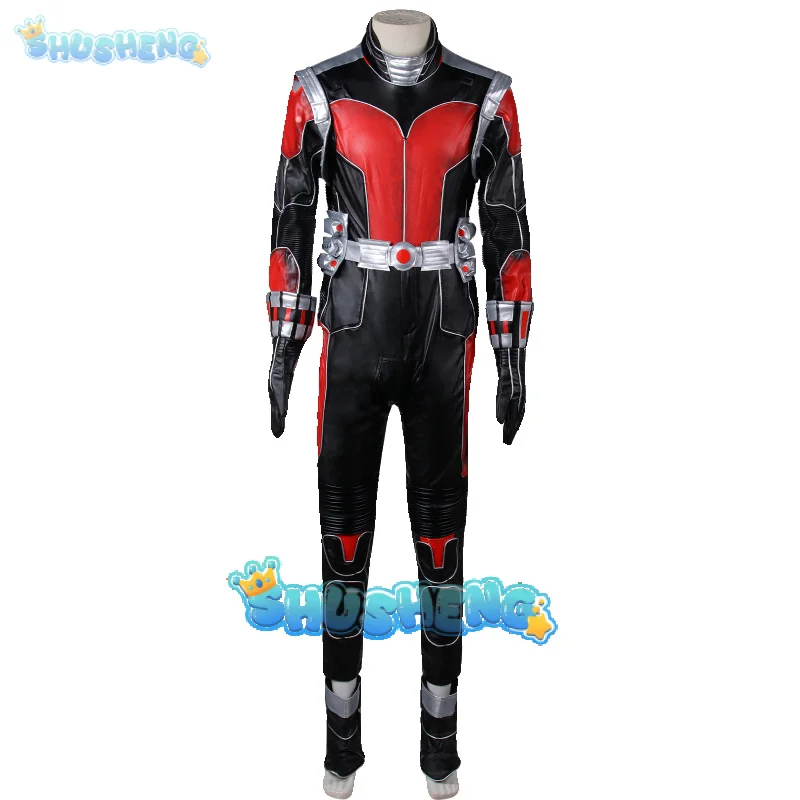 Ant man cosplay scott lang kostüm overall, helm, handschuhe zubehör halloween party männer fantasie kampf anzug set XS-XXXL