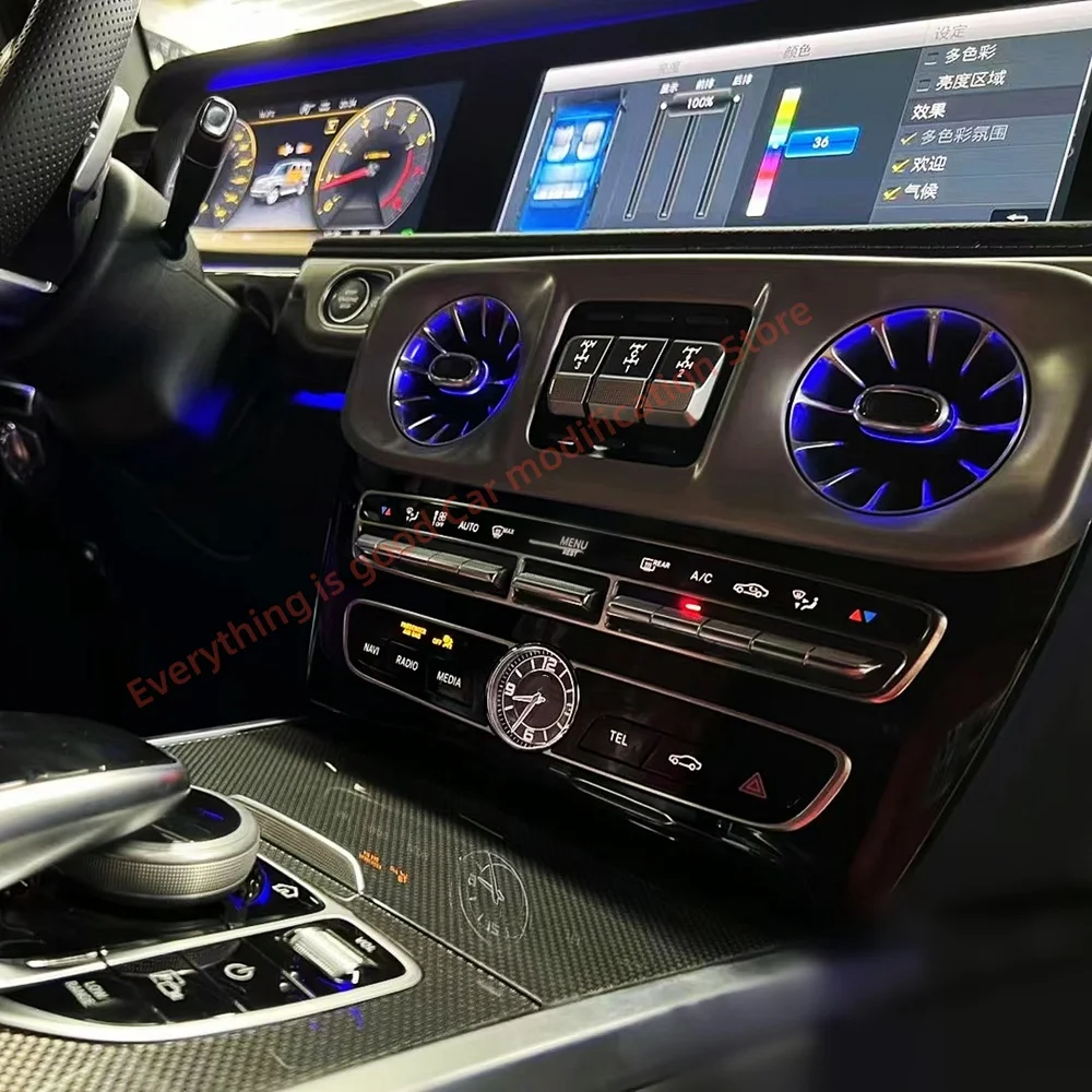 لمرسيدس بنز G-Class W464 W463 مضيئة تنفيس الغلاف الجوي أضواء اكسسوارات السيارات سيارة الإضاءة الداخلية ترقية مسند الظهر ضوء