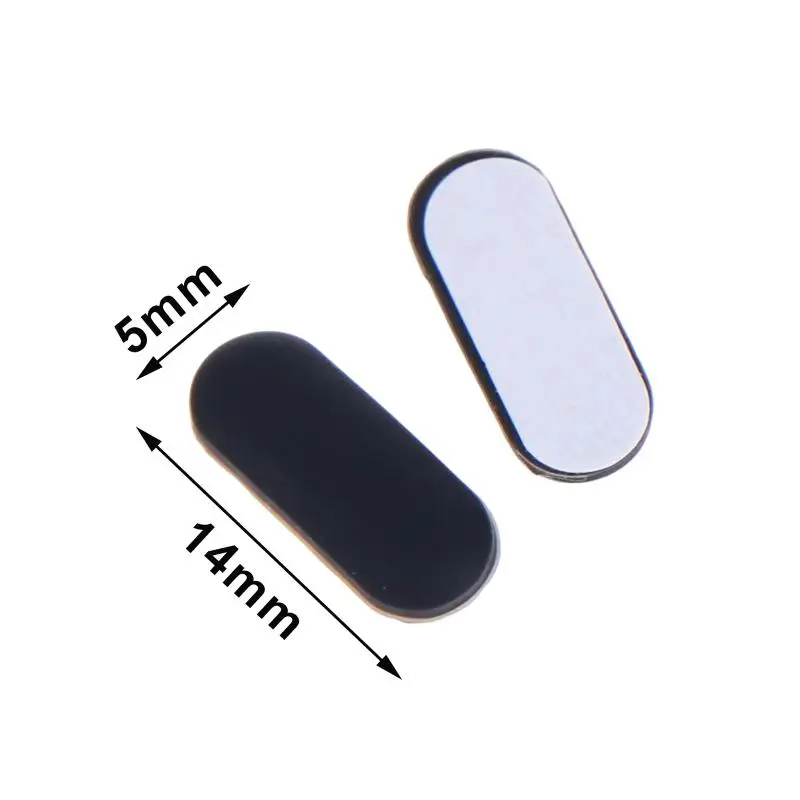 4PCS Black Rubber Replacement Bottom Case Feet Pads Non-Slip Anti-Shock Foot Mats for Notebook Computer Daily Use