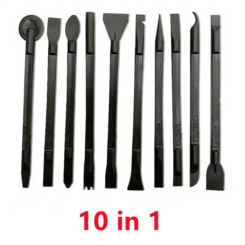 10pcs Phone Repair Opening Tools Kit Durable Plastic Spudger Prying Crowbar for Smartphone Tablet Laptop Computer Disassemble