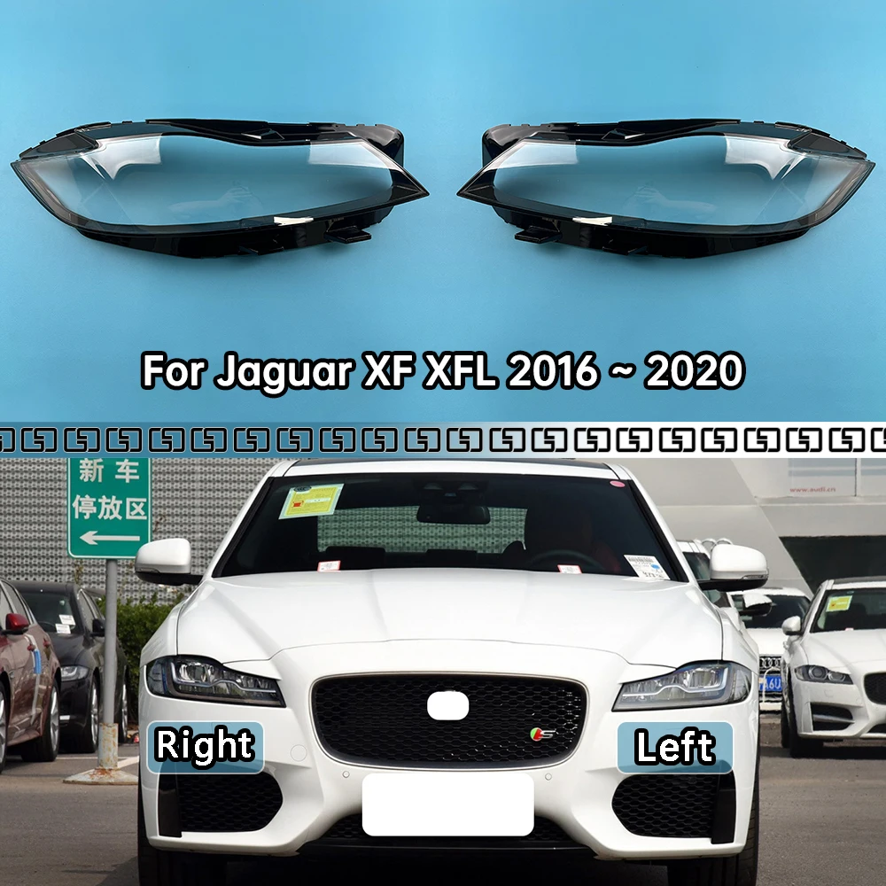 

For Jaguar XF XFL 2016 2017 2018 2019 2020 Headlamp Shell Transparent Headlight Cover Lamp Shade Lampshade Lens Plexiglass