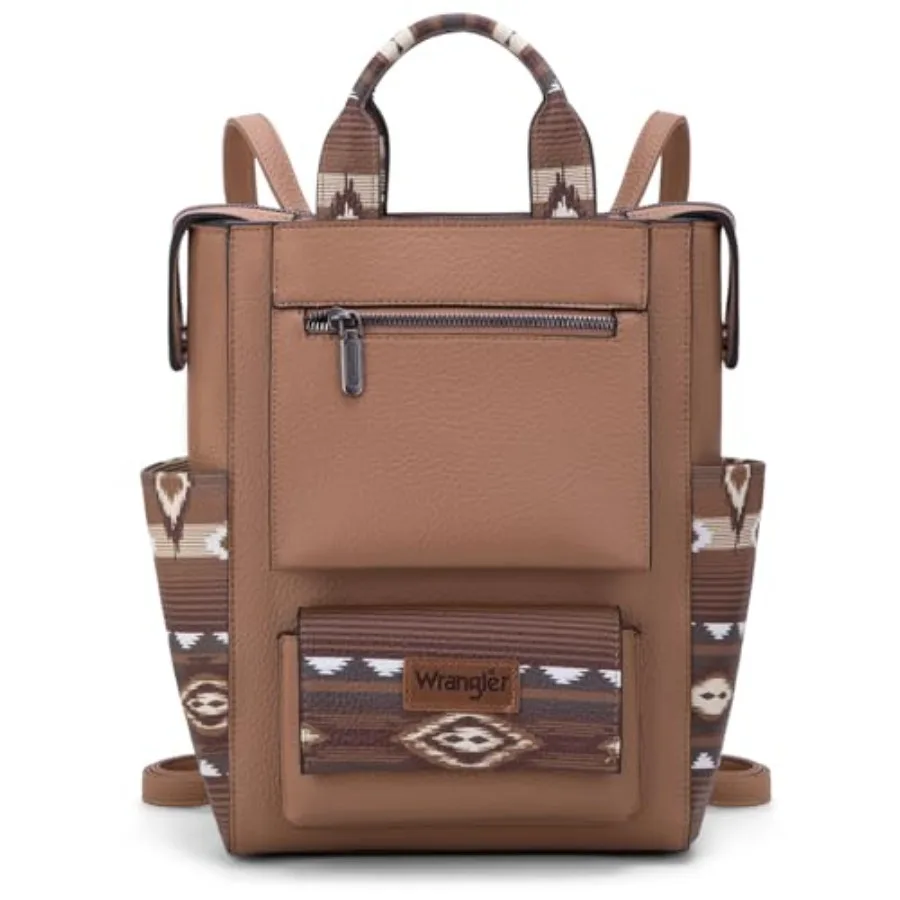 

Wrangler Aztec Backpack Purse for Women Ladies Convertible Stylish Anti Theft Purse with Adjustable Strap