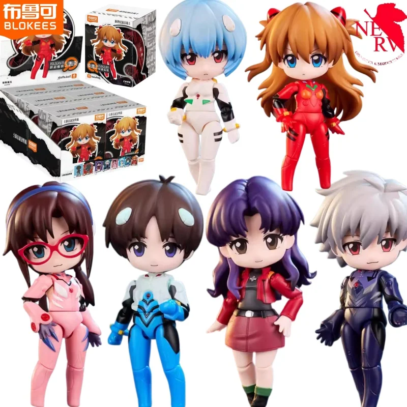 BLOKEES Nouveau Century Evangelion Building Block Man Adventure Q Miracle Ayanami Rei Asuka Modèle à assembler Cadeaux Jouet de collection
