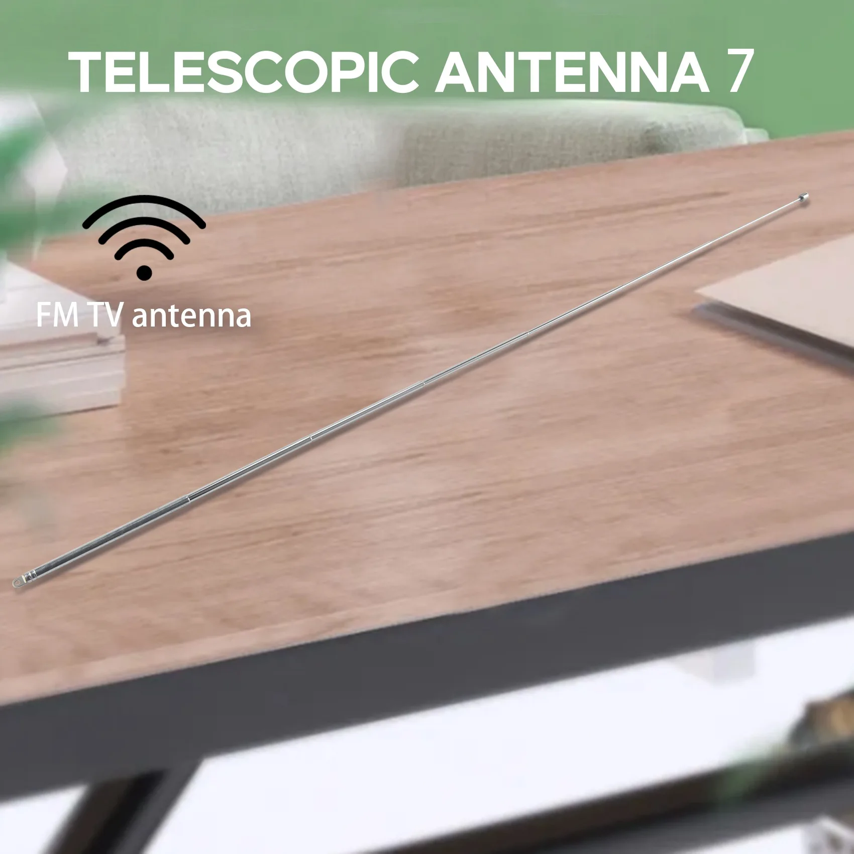 AM Radio e FM Expansion Antenna, 7 Seção, FM, TV, 66 cm de comprimento