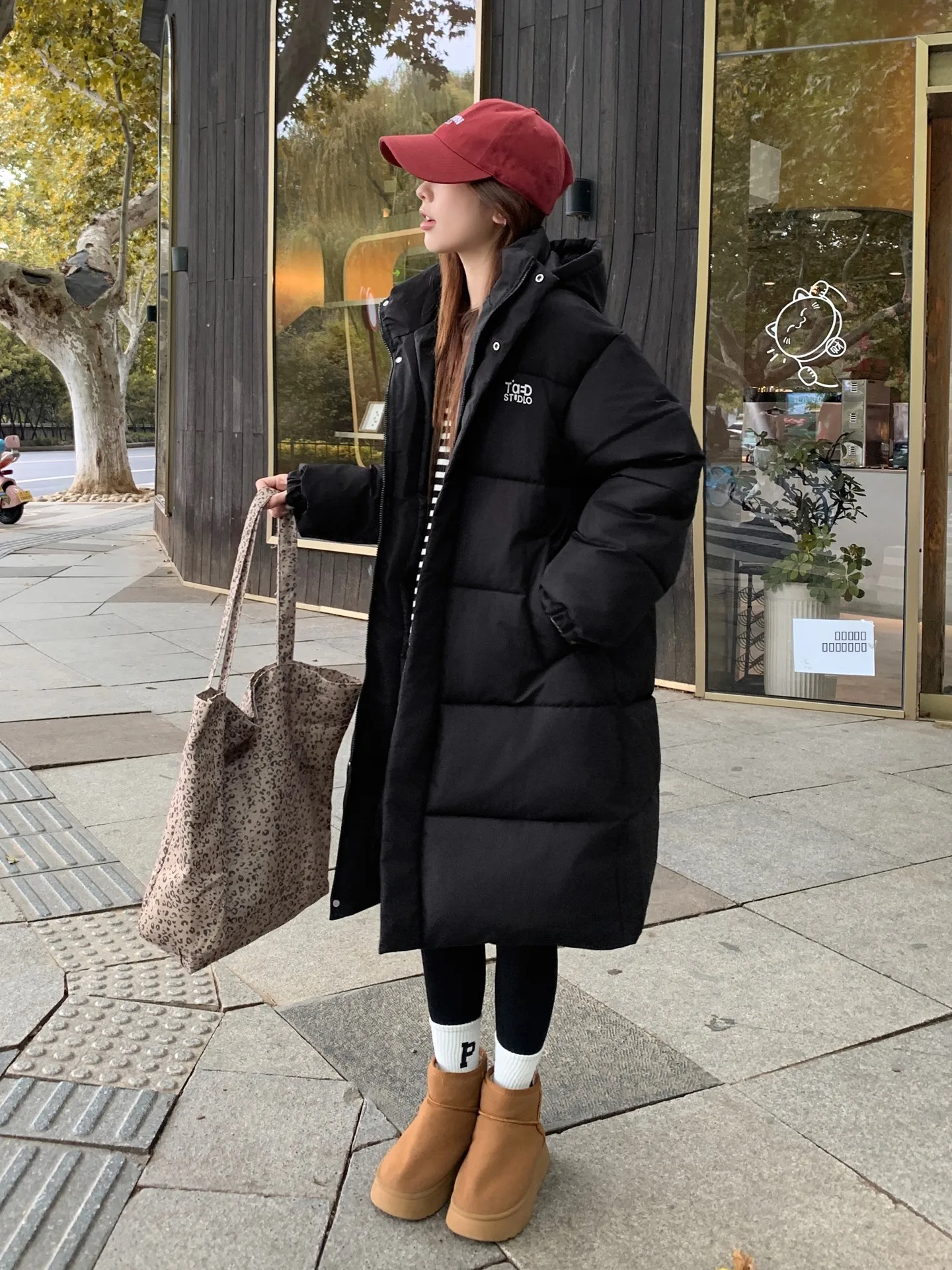 

Утепленная женская куртка Bla Long до колен в корейском стиле для студентов, теплая зимняя куртка для города и активного отдыха