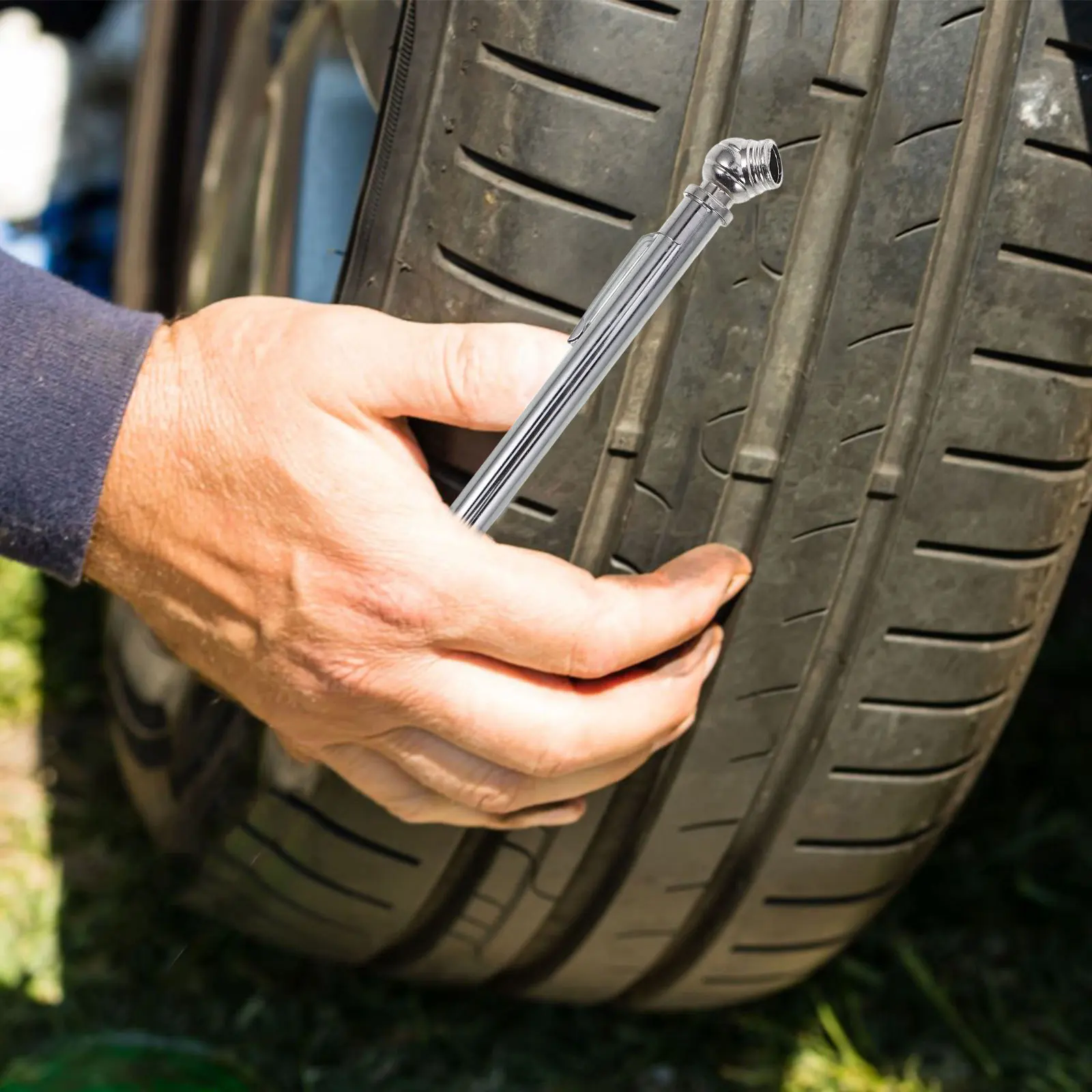 

Compact Pencil Tire Pressure Gauge 10-100psi Portable High Precision Mini Pen for Cars Motorcycles Atv Easy to Use