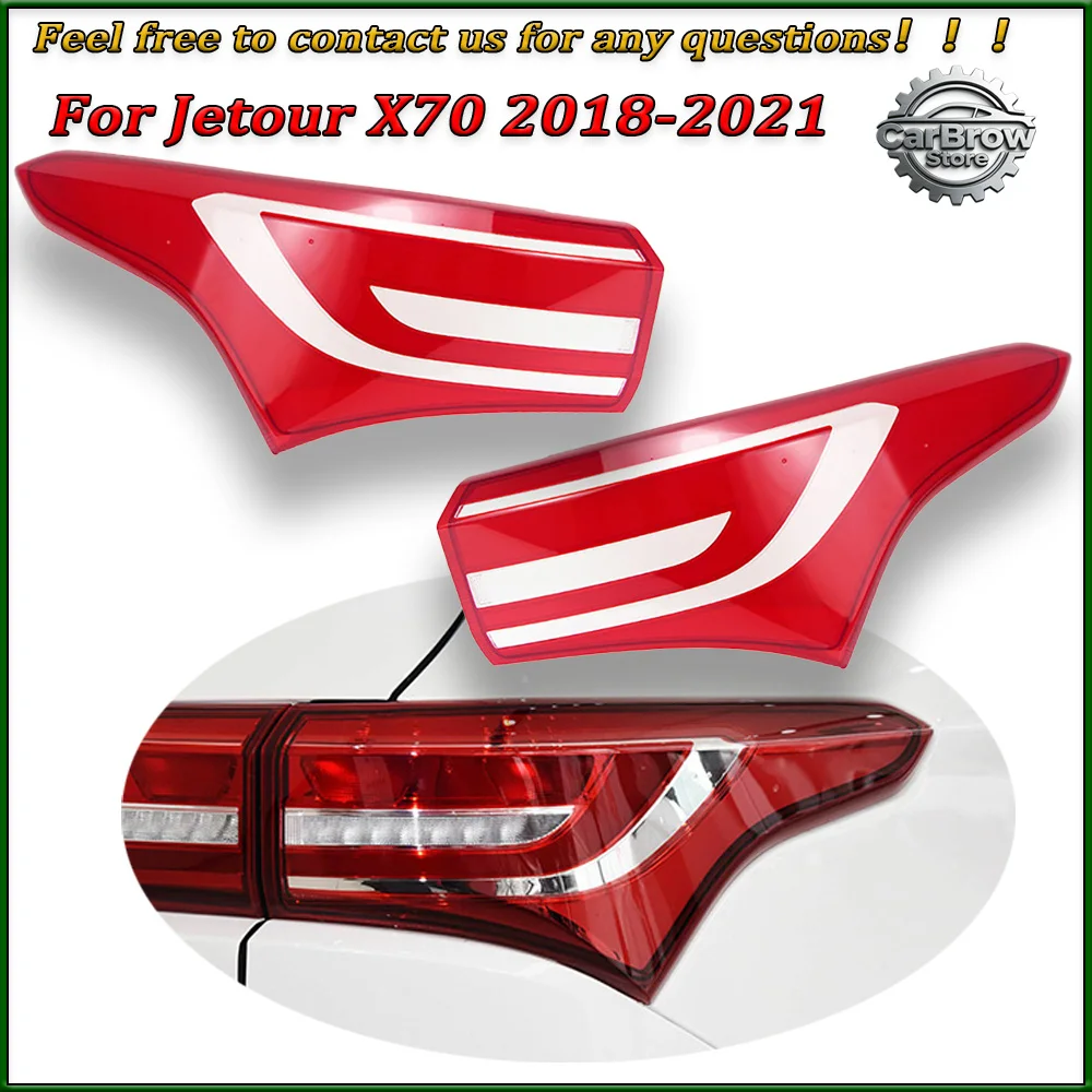 

For Jetour X70 2018 2019 2020 2021 2022 2023 Tail Lamp Cover Taillight Shell Rear Light Housing Transparent Shade Lampcover Mask