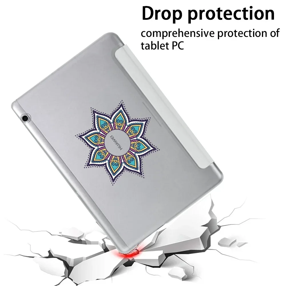 For Huawei MediaPad T 10 9.6/T2 10 10.5 Inch Tablet PC Drop-proof and Dust-proof Exquisite Protective Cover + Free Stylu