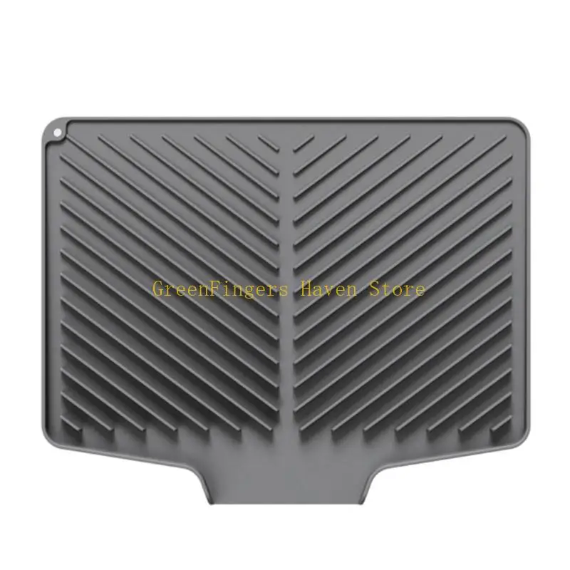 F68D Dark Flexible Dish Rack Alternative With Liquid Containment Design Suits Most Worktops And Cabinets