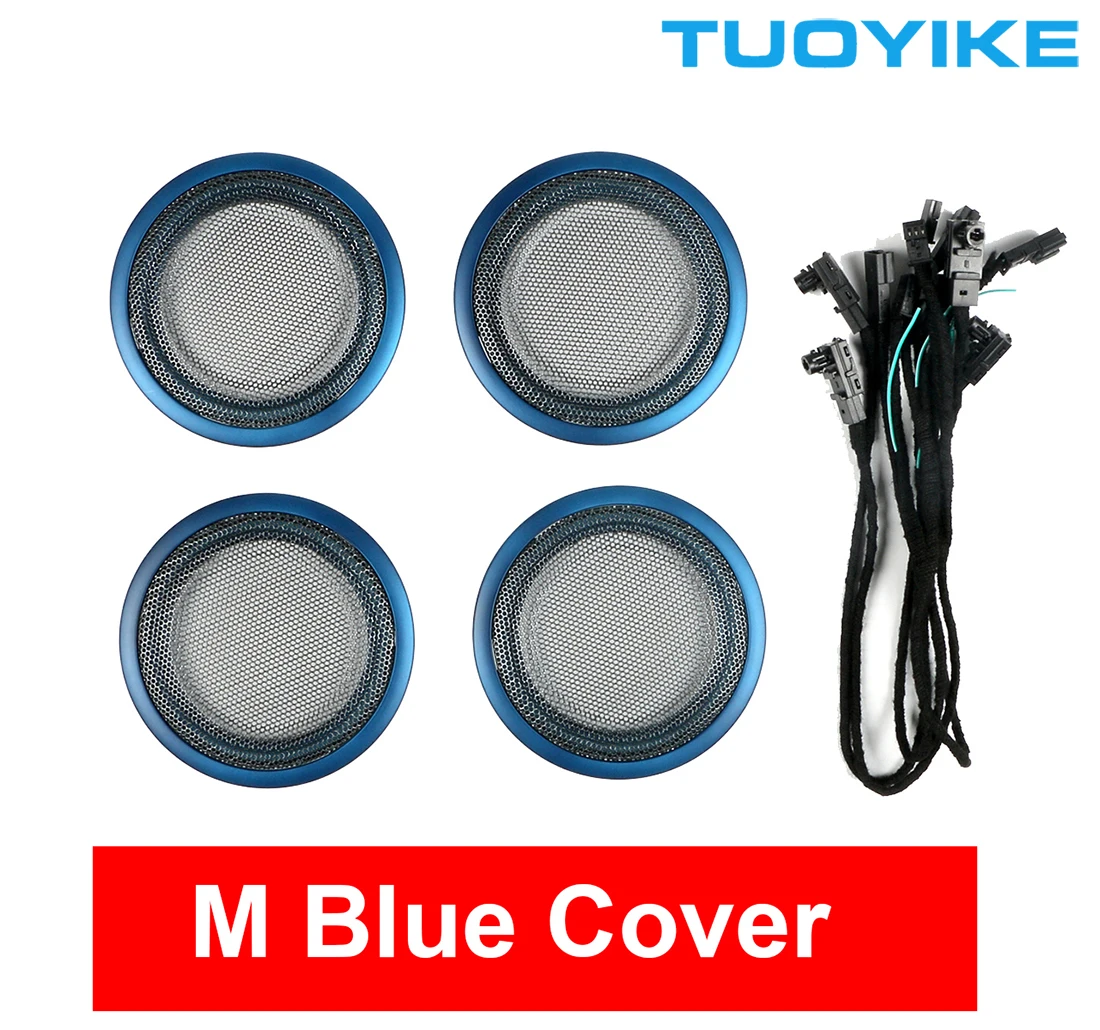 2/8 Colors LED Ambient Light For BMW 3 4 Series M3 M4 F30 F31 F34 F35 F80 F32 F33 F36 Interior Decorative Hornspeaker Cover Lamp