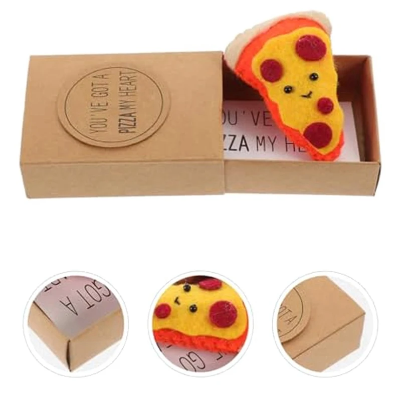 1 set Mini Pizza Boxen Mini Pizza Spielzeug Geschenk box Freundschaft inspiriert Geschenk niedliche Neuheit Geschenk