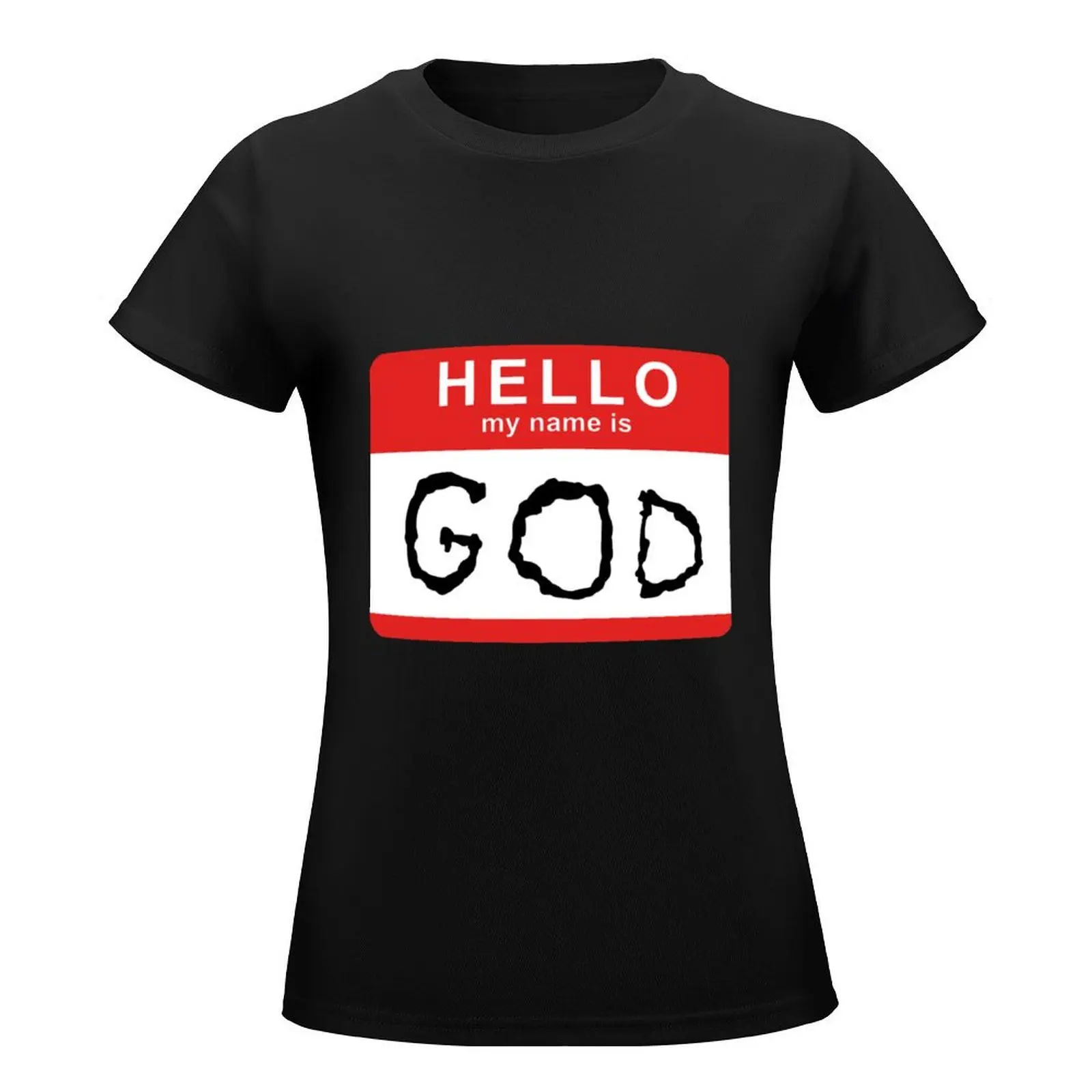 Hello my name is GOD (Die Antwoord - Ugly Boy) T-Shirt Short sleeve tee animal print plus sizes T-shirts for Women