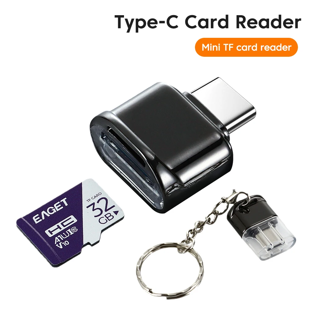 Mini Type-C OTG Micro TF Card Reader USB 3.1 High-Speed for Phone Laptop MacBook Samsung Xiaomi Data Transfer USB C Adapter