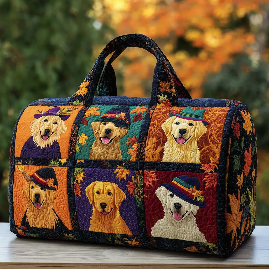 

3D Printed Quilted Bags dog funny Personalized Gifts Bags Handbag Tote Bag Custom Training Travel Bag Beach Hiking Camping