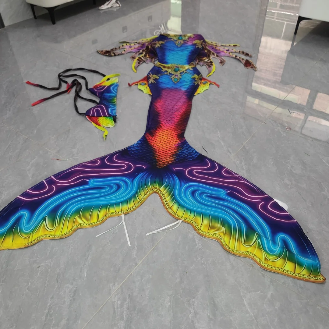 Mermaid Tail Adult Mermaid Fish Tail Underwater Performance Costume Aquarium Shooting Diving Training Fish Tail