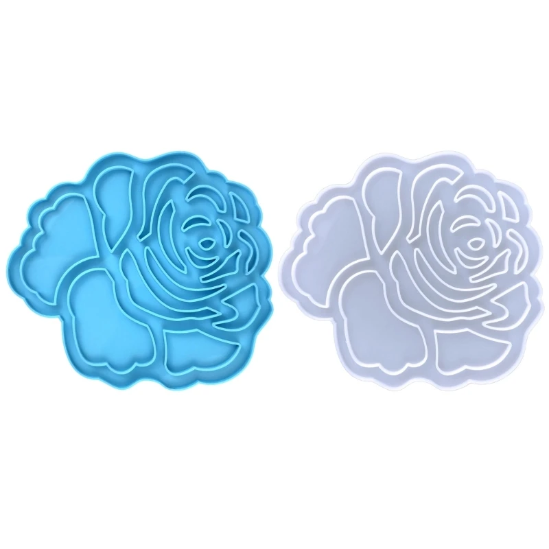 

Valentine's Flower-shape Mold DIY Ornaments Pendant Epoxy Resin Crafting Mold K3KF