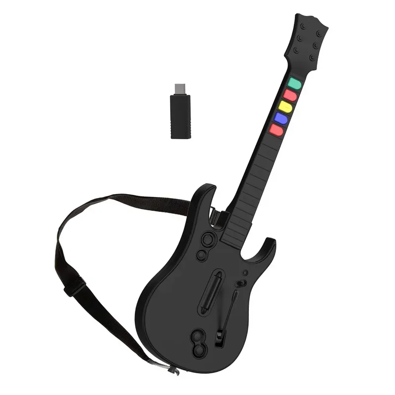 Game Wireless Gaming Controller Rock Band 2.4 G Remote Guitar Handle Console Gamepad 5Key For PC PC