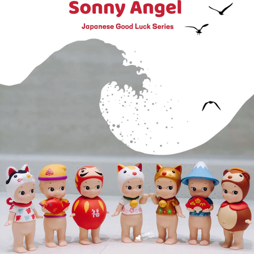 Sonny Angel Hippers Blind Box Toys Good Luck Series Anime Action Figures Desktop Ornaments Dolls Children's Christmas Gifts