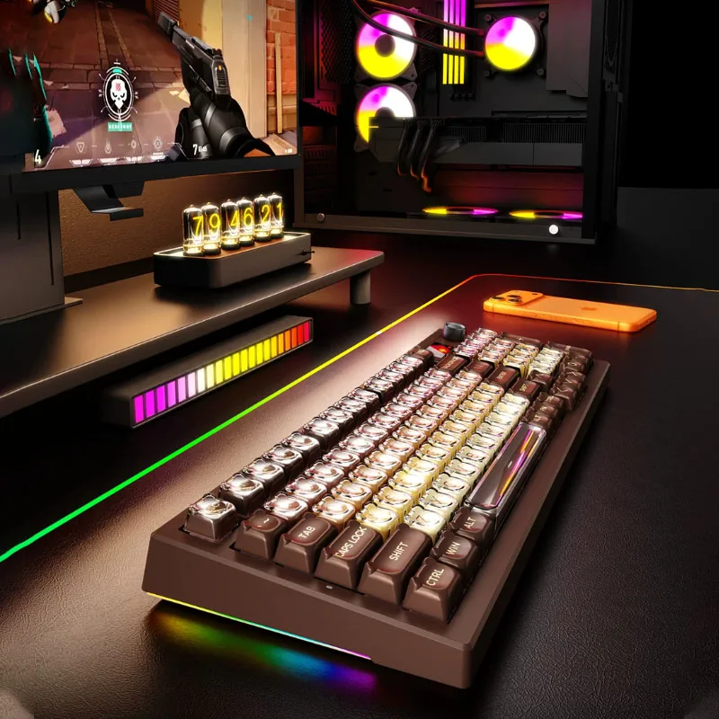 ムンビン シーグリ 2023 XINMENG S98Max Mechanical Keyboard Tri-mode Hot-Swappable Silent