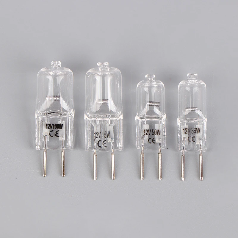 12V GY6.35 Halogen Lamp Beads 35W 50W 75W 100W Microscope Accessory For Aromatherapy Lamp Crystal Lamp Projector 2pin Bulb