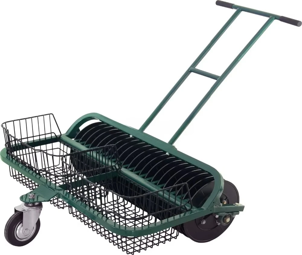 손으로 밀어 사용하는 골프공 수거기