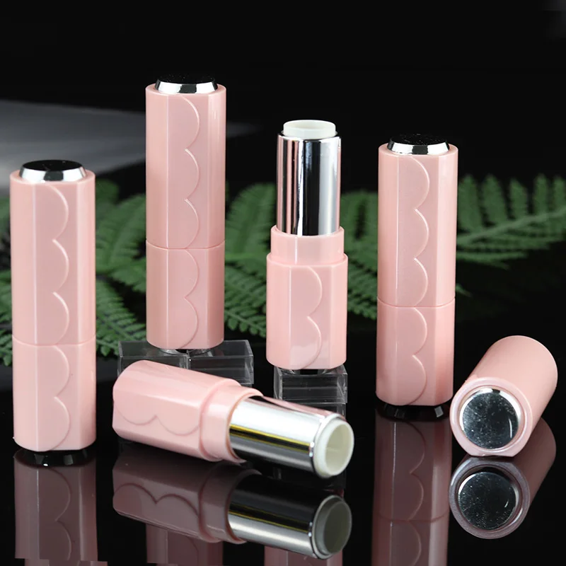 

10/50pcs 12.1mm Pink Waves Lipstick Tube Empty Lip Balm Container Lip Tubes DIY With Sample Pack Bottle Makeup Tool