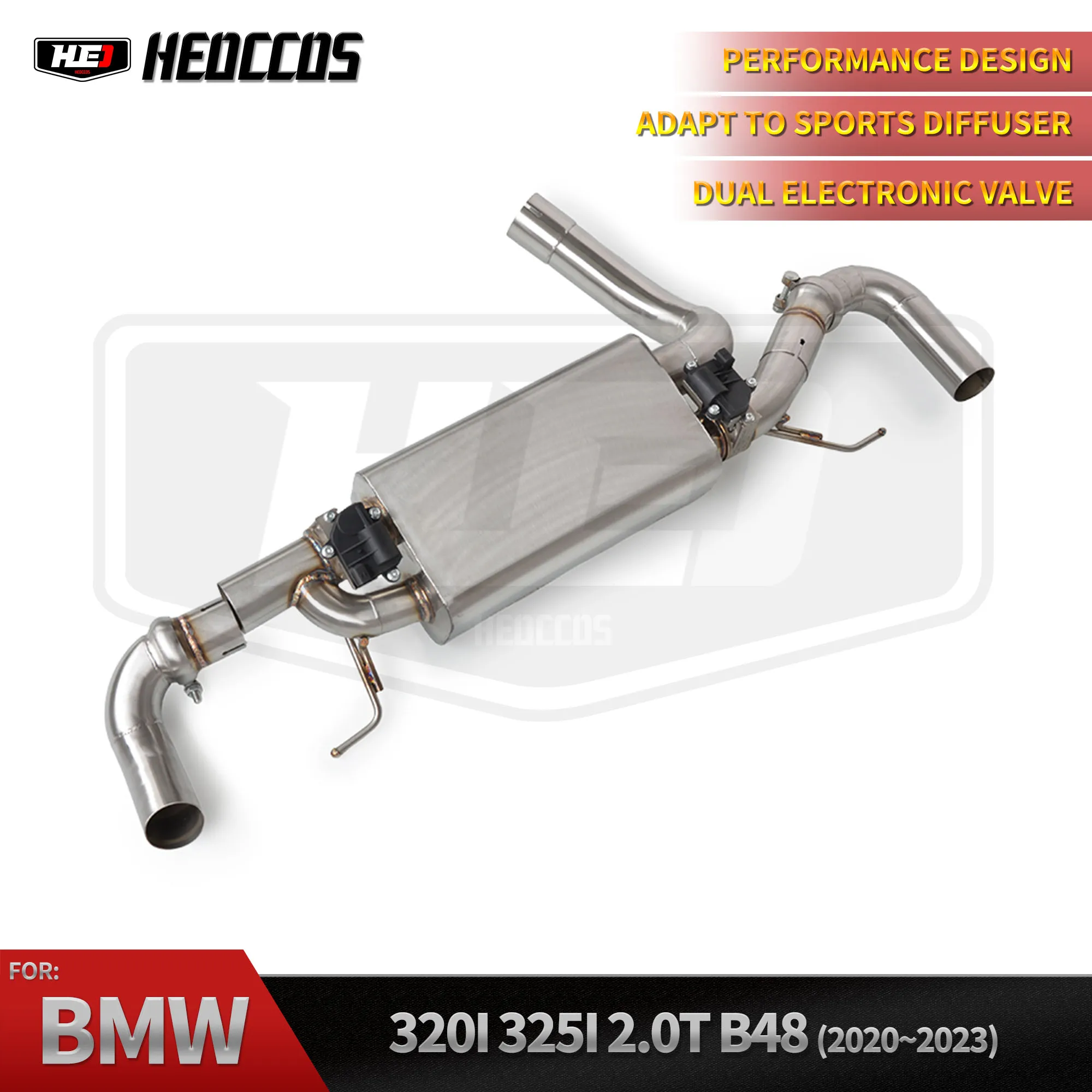 HEO Wholesale Performance Catback Exhaust For BMW 320i 325i G20 2.0T 2020‑2024 Tailgate Valve Sport Muffler Pipe Kit